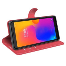 Oldalra nyíló tok Alcatel 1B (2022) telefonhoz - PIROS