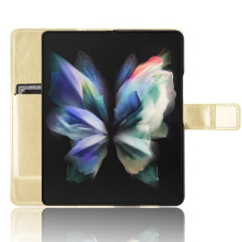 Oldalra nyíló tok Samsung Galaxy Z Fold4 telefonhoz - ARANY