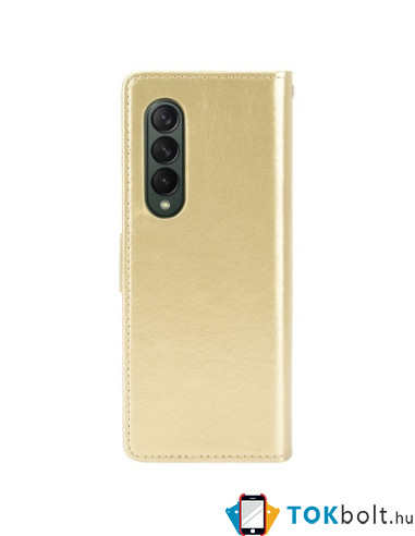Oldalra nyíló tok Samsung Galaxy Z Fold4 telefonhoz - ARANY