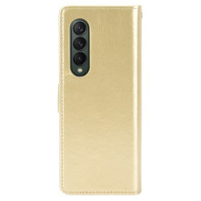 Oldalra nyíló tok Samsung Galaxy Z Fold4 telefonhoz - ARANY