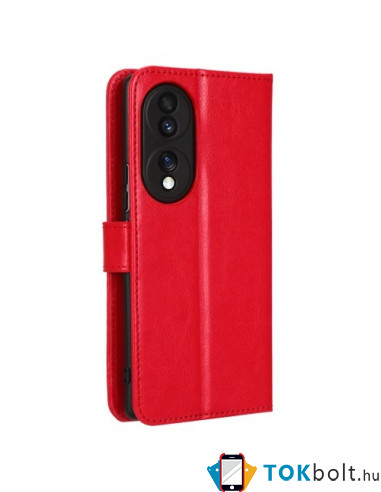 Oldalra nyíló tok Honor 70 telefonhoz - PIROS