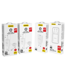 DUDAO töltő EU USB 5V / 2.4A QC3.0 Quick Charge 3.0 (A3EU) - FEHÉR