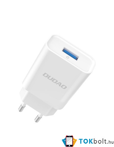 DUDAO töltő EU USB 5V / 2.4A QC3.0 Quick Charge 3.0 (A3EU) - FEHÉR