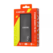 CANYON CNE-CPB05 5000mAh LiPo powerbank - FEKETE