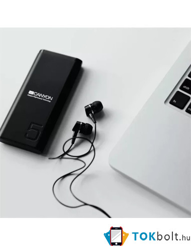 CANYON CNE-CPB05 5000mAh LiPo powerbank - FEKETE