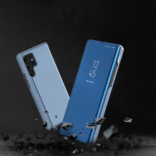 Flip telefontok átlátszó előlappal Samsung Galaxy S22 Ultra 5G készülékhez - KÉK