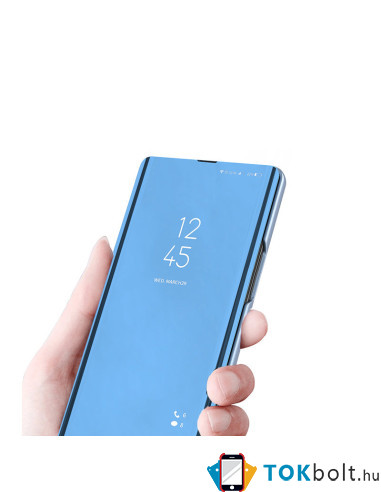 Flip telefontok átlátszó előlappal Samsung Galaxy S22 Ultra 5G készülékhez - KÉK