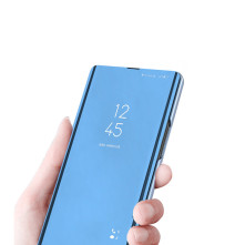 Flip telefontok átlátszó előlappal Samsung Galaxy S22 Ultra 5G készülékhez - KÉK