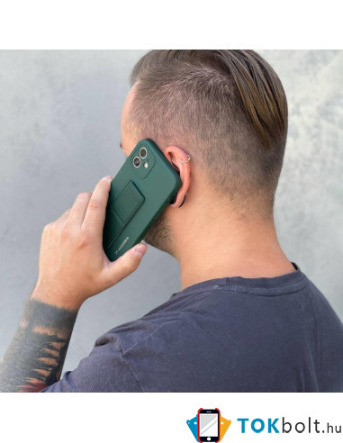 Wozinsky kitámasztható rugalmas TPU tok Samsung Galaxy A23 5G készülékhez - FEKETE