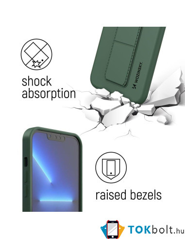 Wozinsky kitámasztható rugalmas TPU tok Samsung Galaxy A23 5G készülékhez - FEKETE