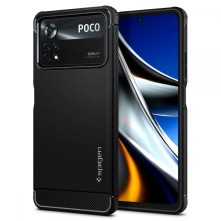 SPIGEN rugalmas telefontok Xiaomi Poco X4 Pro 5G készülékhez - FEKETE