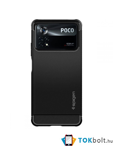 SPIGEN rugalmas telefontok Xiaomi Poco X4 Pro 5G készülékhez - FEKETE