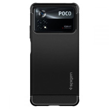 SPIGEN rugalmas telefontok Xiaomi Poco X4 Pro 5G készülékhez - FEKETE