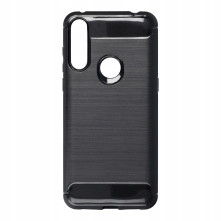 Alcatel 1S (2020) / 1V (2020) / 3L (2020) karbon mintás tok - FEKETE
