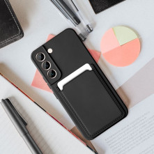 Kártyatartós rugalmas TPU tok Samsung Galaxy A33 5G készülékhez - FEKETE