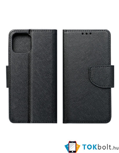 FANCY BOOK oldalra nyíló tok Samsung Galaxy A33 5G telefonhoz - FEKETE