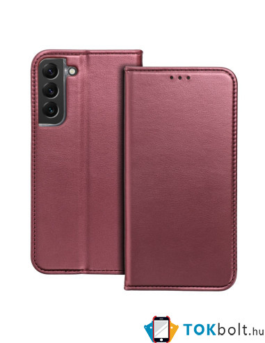 MAGNET BOOK tok Samsung Galaxy A52 5G / A52 / A52s telefonhoz - BURGUNDI