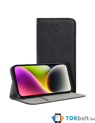 MAGNET BOOK tok Samsung Galaxy S22 Ultra 5G telefonhoz - FEKETE