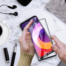 Full glue Xiaomi 12 / 12X / 12S kerámia fekete hajlított 5D előlapi üvegfólia