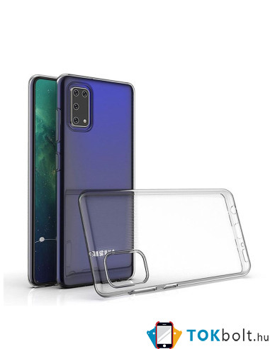 Samsung Galaxy A41, TPU rugalmas, vékony, szilikon tok, áttetsző