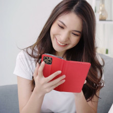 SMART oldalra nyíló tok Huawei nova Y70 telefonhoz - PIROS