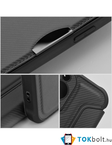 RAZOR BOOK oldalra nyíló telefontok Samsung Galaxy A04s telefonhoz - FEKETE