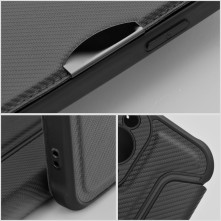 RAZOR BOOK oldalra nyíló telefontok Samsung Galaxy A04s telefonhoz - FEKETE