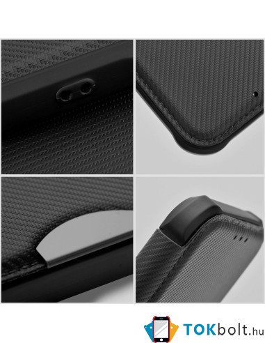 RAZOR BOOK oldalra nyíló telefontok Samsung Galaxy A04s telefonhoz - FEKETE