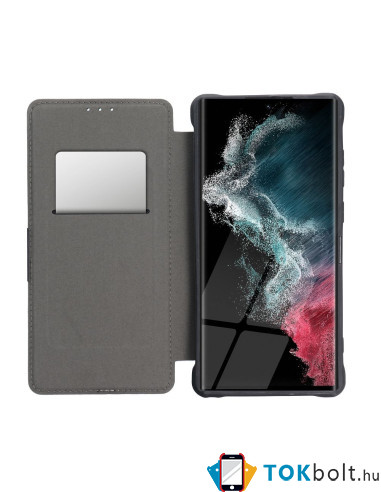 RAZOR BOOK oldalra nyíló telefontok Samsung Galaxy A04s telefonhoz - FEKETE