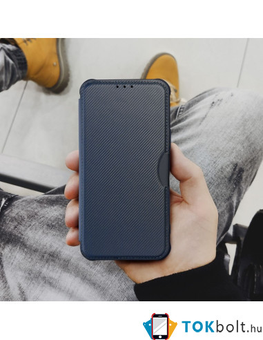 RAZOR BOOK oldalra nyíló telefontok Samsung Galaxy A04s telefonhoz - KÉK