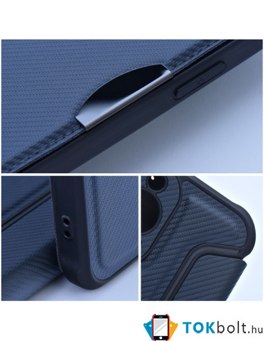 RAZOR BOOK oldalra nyíló telefontok Samsung Galaxy A04s telefonhoz - KÉK