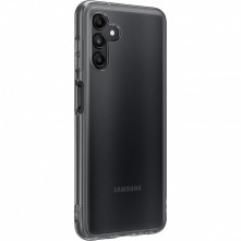 Samsung Galaxy A04s gyári Soft Clear Cover Tok EF-QA047TBEGWW - FEKETE