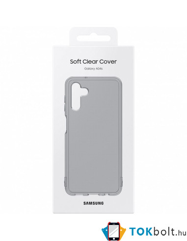 Samsung Galaxy A04s gyári Soft Clear Cover Tok EF-QA047TBEGWW - FEKETE