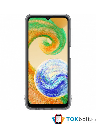 Samsung Galaxy A04s gyári Soft Clear Cover Tok EF-QA047TBEGWW - FEKETE