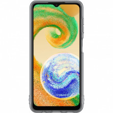 Samsung Galaxy A04s gyári Soft Clear Cover Tok EF-QA047TBEGWW - FEKETE