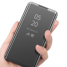 Flip telefontok átlátszó előlappal Samsung Galaxy A41 készülékhez - RÓZSAARANY