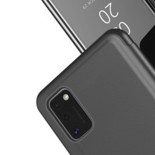 Flip telefontok átlátszó előlappal Samsung Galaxy A41 készülékhez - RÓZSAARANY