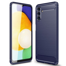 Samsung Galaxy A04s karbon mintás tok - KÉK