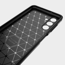 Samsung Galaxy A04s karbon mintás tok - KÉK