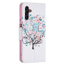 Oldalra nyíló mintás telefontok Samsung Galaxy A04s telefonhoz - SZÍNES FA
