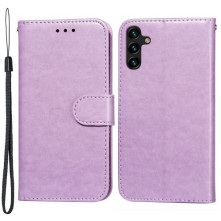 Oldalra nyíló tok Samsung Galaxy A04s telefonhoz - LILA