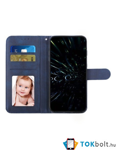Oldalra nyíló tok Oppo A57 telefonhoz - KÉK