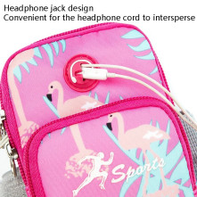 Karra csatolható telefontok futáshoz, sportoláshoz - 9*18 cm - MINTÁS - PINK