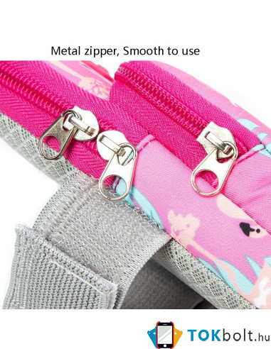 Karra csatolható telefontok futáshoz, sportoláshoz - 9*18 cm - MINTÁS - PINK