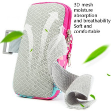 Karra csatolható telefontok futáshoz, sportoláshoz - 9*18 cm - MINTÁS - PINK