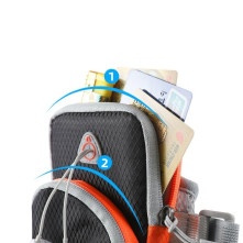Karra csatolható tok futáshoz, sportoláshoz, 8,5*17,5 cm, fekete