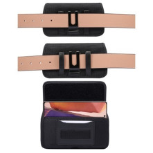 Univerzális 6.9-7.2 inches övre fûzhetõ mobiltelefon tartó fém csipesszel - FEKETE
