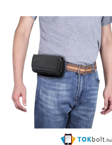 Univerzális 6.9-7.2 inches övre fûzhetõ mobiltelefon tartó fém csipesszel - FEKETE