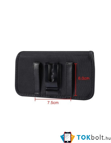 Univerzális 6.9-7.2 inches övre fûzhetõ mobiltelefon tartó fém csipesszel - FEKETE