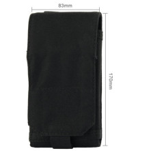 Univerzális fekete mobiltelefon tok maximum 6.3 inches készülékekhez